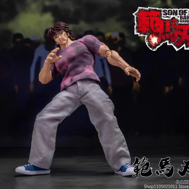 1/12 Scale Anime Baki Hanma Oni Action Figure Real Man Assembly Model Figurine Office Desktop Decoration Ornaments Boy'S Gifts