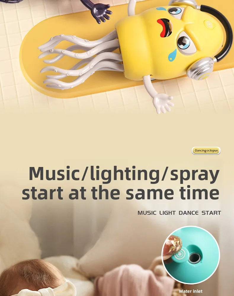 Dancing Octopus Kid Electronic Pet Toys Cartoon Interactive Development Moving Education Toddler Toy Gift Creative Birthday Gift
