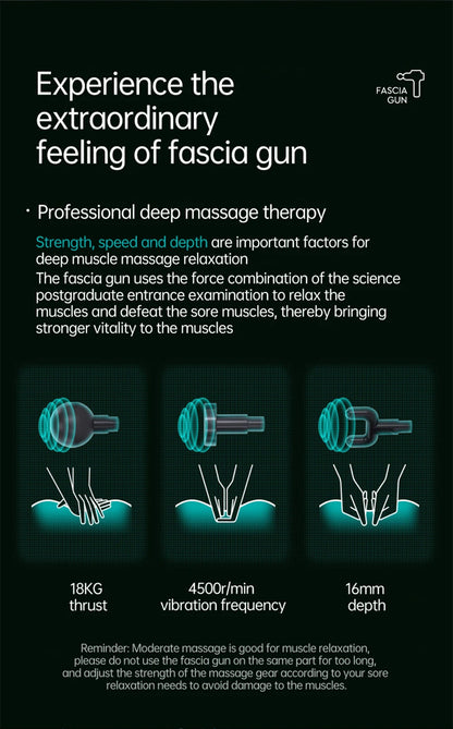 99 Level Massage Gun Fascia Deep Muscle Relax Body Neck Massager Electric Fitness Equipment Noise Reduction Male Female