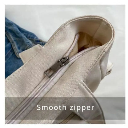2025 Fashion Shoulder Bag for Women's Class Large Capacity Student Tote Bag  New Canvas Commuter Handbag Women Bag Eco Bag