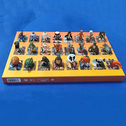 24Pcs Italian Brainrot Tung Tung Sahur Figures Doll Tralalero Tralala Bombardino Crocodilo Shimpanzini Bananini Model Toy Gift