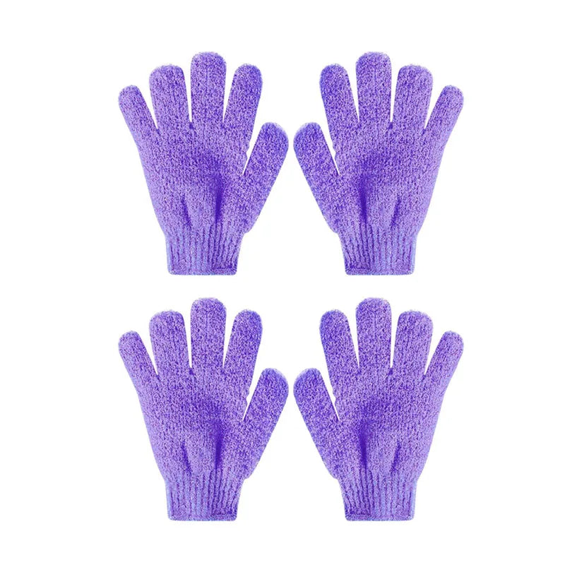 1/2/3pairs Exfoliating Bath Gloves Double Sided Bath Gloves For Beauty Spa Massage Skin Shower Scrubber Bathing Accessories