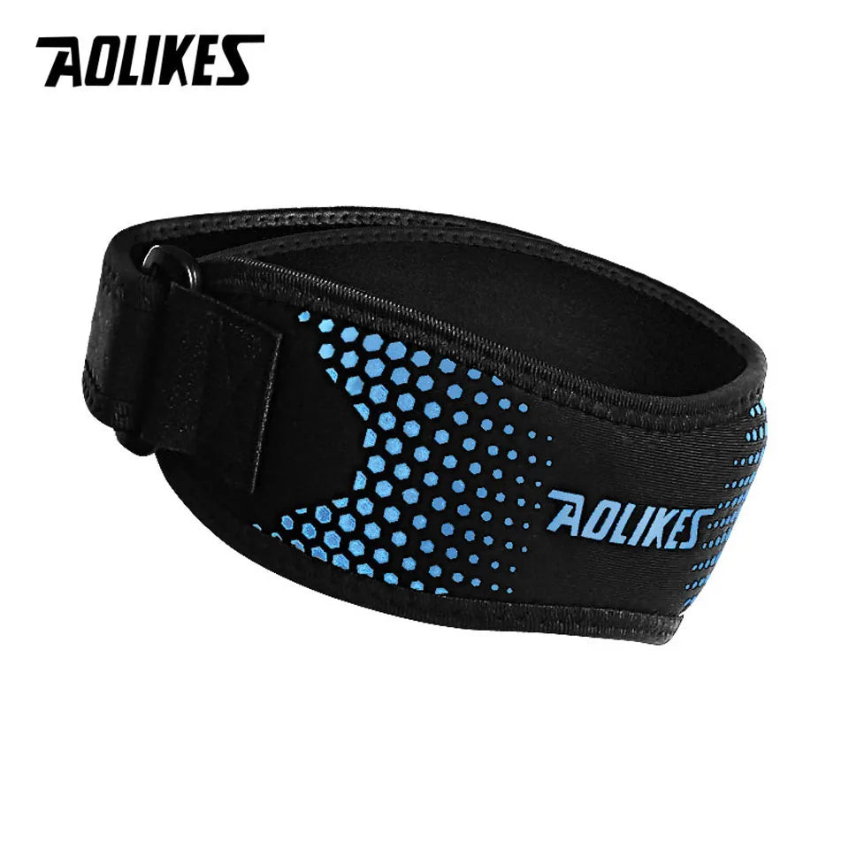 AOLIKES 1PCS Knee Braces for Knee Pain,Patella Knee Support Strap,Adjustable Patellar Tendon Stabilizer Band for Basketball