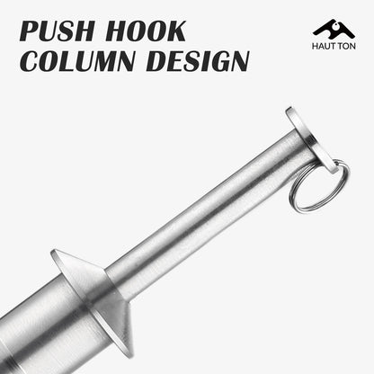 HAUT TON 1pc Stainless Steel Squid Hook Corrector Can Restore Deformed FishingHook Portable&Lightweight Fishing Tackle Accessory
