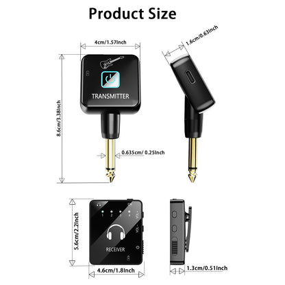 IEM System, Wireless In Ear Monitoring System with Transmitter and Lavalier Receiver, SUID Lavalier Receiver, for Band Rehearsal