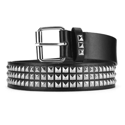 Trend Rivet Belt Heavy Metal Belt Men Women Punk Nightclub Rock Style Belt Jeans Belt Y2K Belt Fashion Decoration Women's Belts