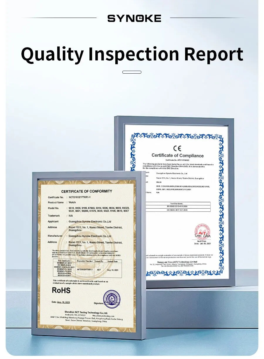 SYNOKE New For Men Sports Electronic Watch Waterproof Night Glow Large Screen Square Outdoor Running Camping Student Watch