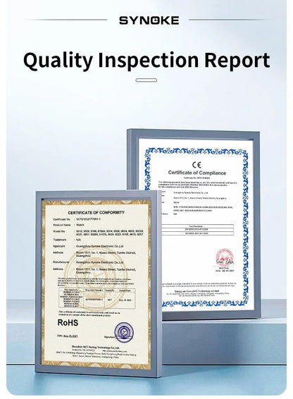 SYNOKE New For Men Sports Electronic Watch Waterproof Night Glow Large Screen Square Outdoor Running Camping Student Watch