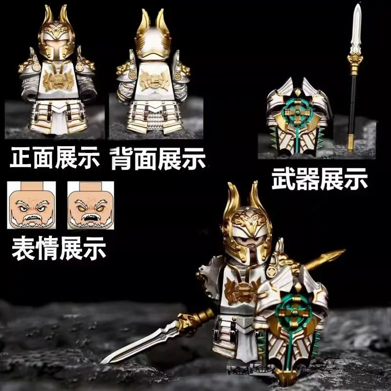 Lich King Medieval Round Table Knights building block Anime Sir Kay/Gaheris bricks Action Figure Collection Model Doll Toy Gifts
