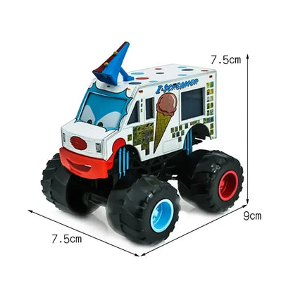 Disneyalloydie-castDisney Pixar car Bigfoot ice cream bar tall car glasses McQueen truck toy car model toy car gift for children
