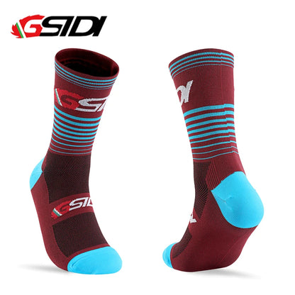 GSTDI New Cycling Socks High Quality Compression Men  Bike Outdoor Women Running Professional Sports Running