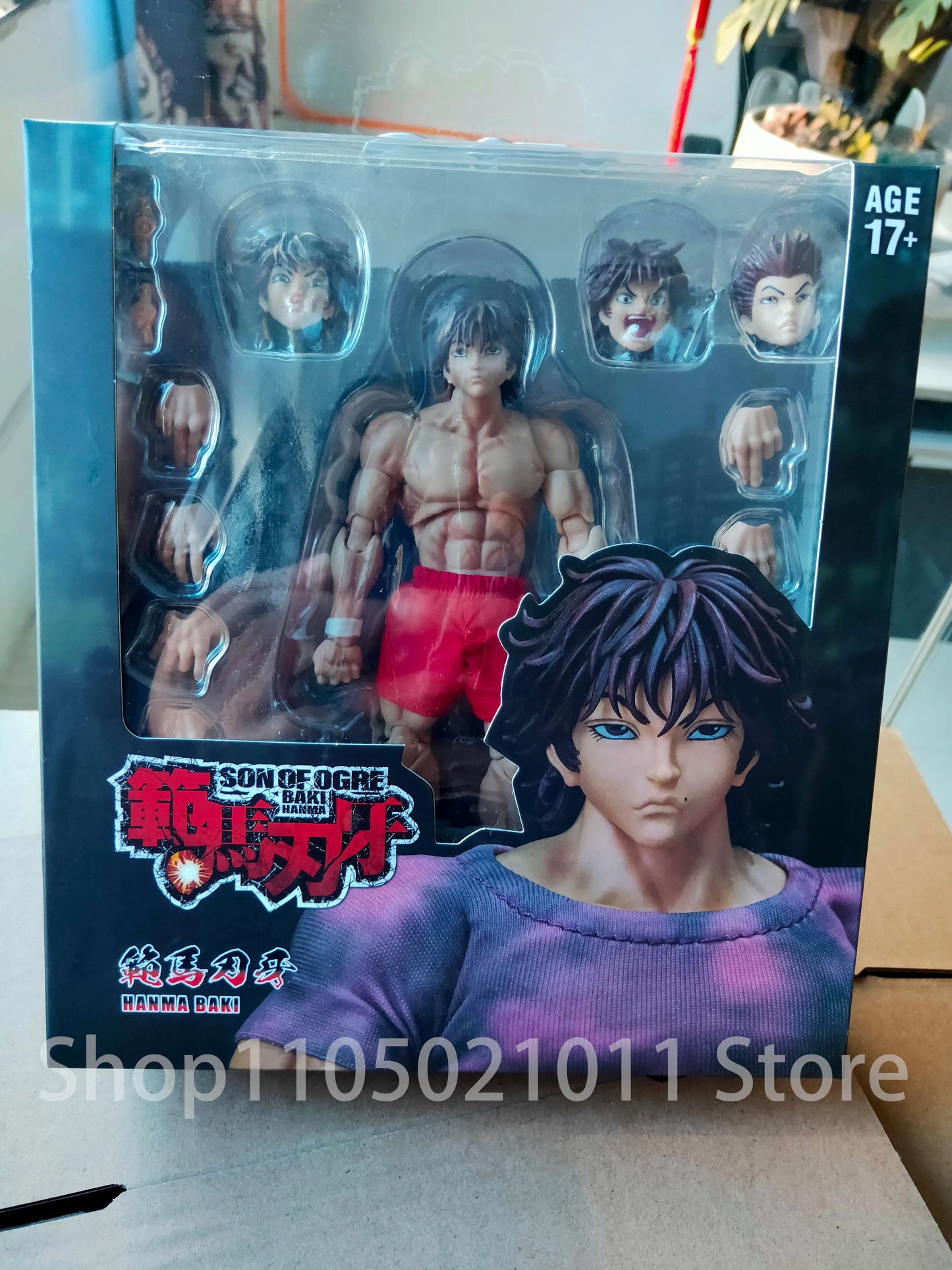 1/12 Scale Anime Baki Hanma Oni Action Figure Real Man Assembly Model Figurine Office Desktop Decoration Ornaments Boy'S Gifts