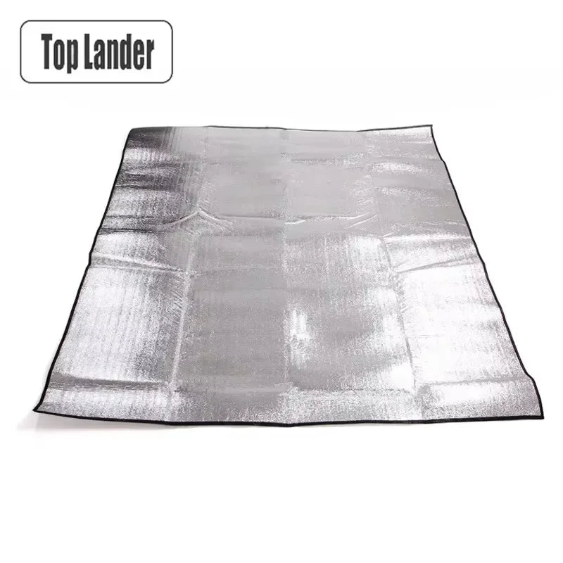Camping Mat Foam Foil Blanket  Aluminum Insulation Foam Foil Mat Sleeping Pad Thermal Outdoor Tent Footprint Reflecting Heat