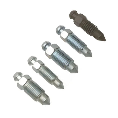 Motorcycle Brake Caliper Oil Drain Deflation Screws M8 M10 with Rubber Cap for Brembo Caliper Air Bleed Nipple Bolts