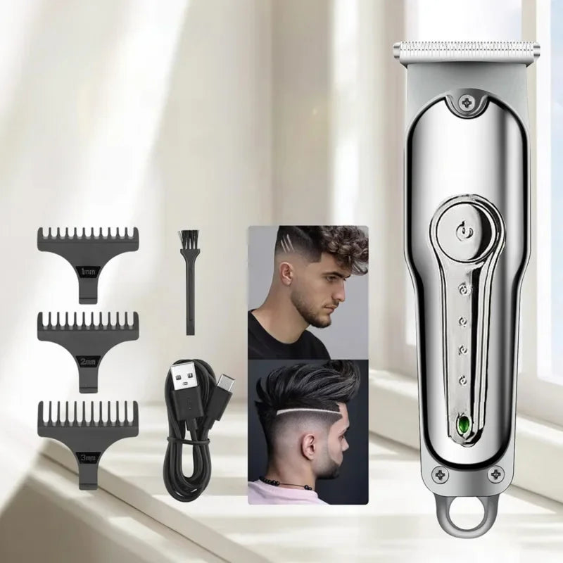 2026 New Hair Trimmer Professional Hair Clipper Rechargeable Hair Cutting Machine Cordless Portable Trimmer for Men