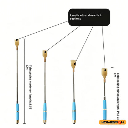 Extendable Magnetic Ball Back Scratcher Telescopic Scratcher Massager Portable Back Reliever