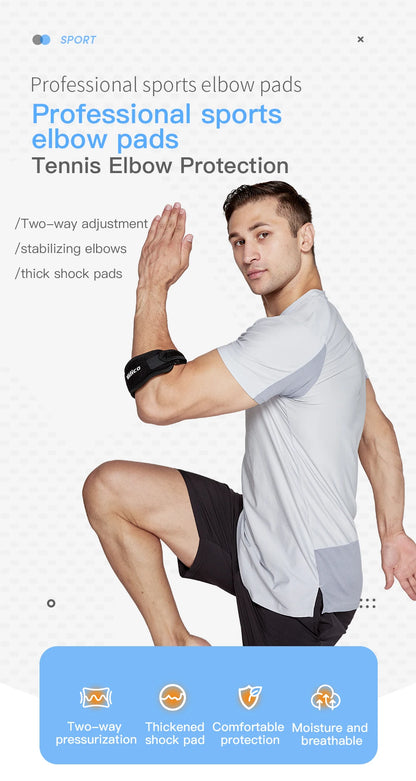 1/2 PCS Elbow Protection Strap Elbow Soft Cushion Support Strap Knee Support Basketball Tennis Badminton Epicondylitis Elbow Pad