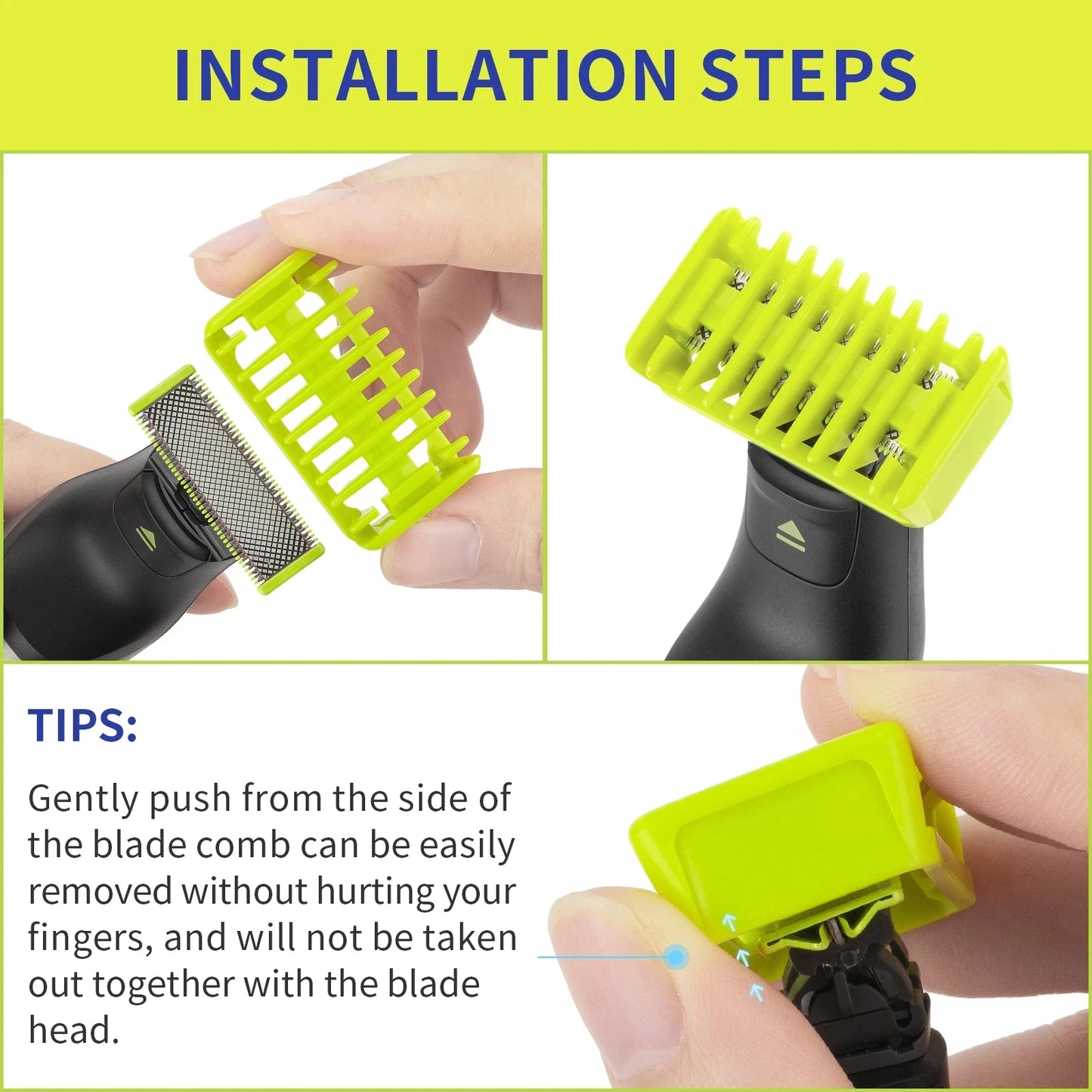 Replacement Blade for Beard Shaver Head Trimmer Compatible with QP&2520/2530 2630 6510 6520 2523 One&Blade