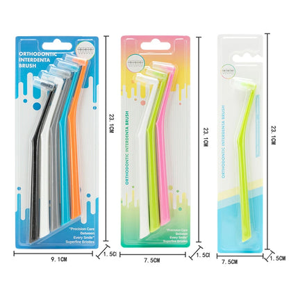 1/3/5 Pcs Interdental Brush Single-Beam Soft Teeth Cleaning Toothbrush Oral Care Tool Small Head Soft Hair Implant Adult