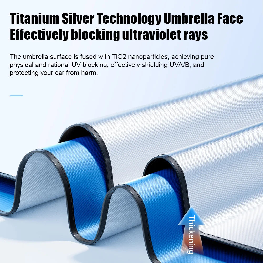 Portable Car Sun Shade Umbrella for Windshield High Shading UV Protection Foldable Front Window Cover Visor Umbrella Accessories