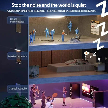 Mini 5.3 wireless bluetooth headset small earbuds sleep work sports invisible headphones HD HIFI bass sound quality earphones