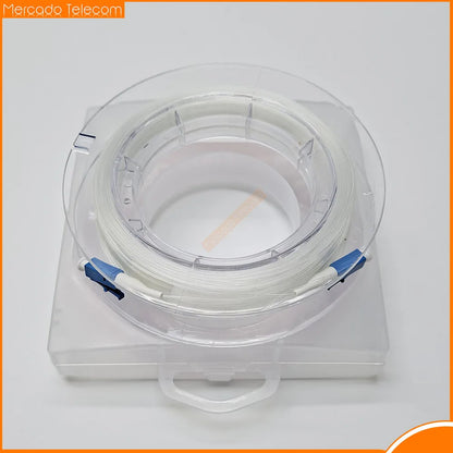 LC-LC Indoor transparent fiber optic cable G657A2 invisible LC/UPC singlemode single core jumper 20m 30m 50m