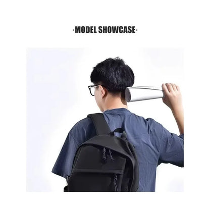One 15 Inch Polyester Waterproof Solid Color Simple Men's Backpack Fashion Couple Student Computer Backpack