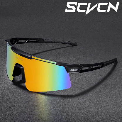 SCVCN New Men Bicycle Sunglasses Women Outdoor Cycling Glasses MTB Driving Bike Eyewear Sports Running Hiking UV400 Goggles