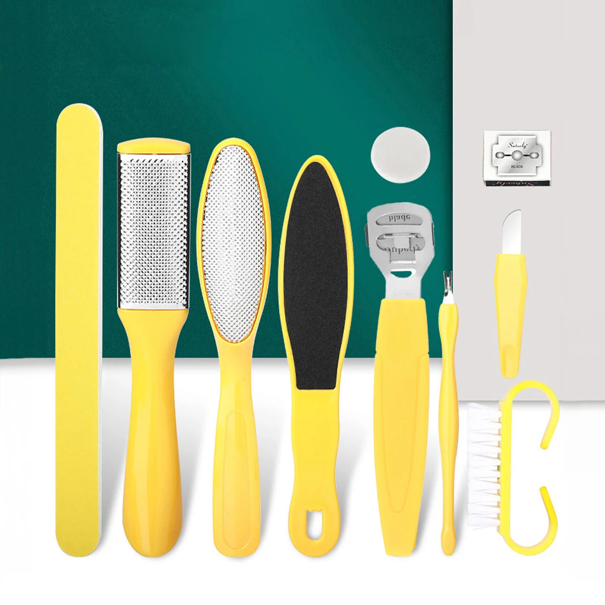 Professional Pedicure Tool Set, Stainless Steel Foot Care Kit, Dead Skin Remover, Pedicure Kit, Foot File Kit, Foot Healing Tissue Remover