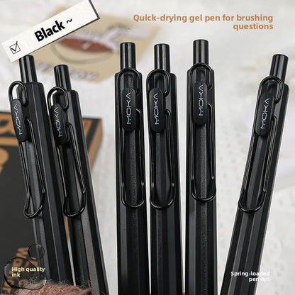 Creative Press Neutral Pen Signature Pen Black Pen Student Supplies Quick Drying Pen Stationery