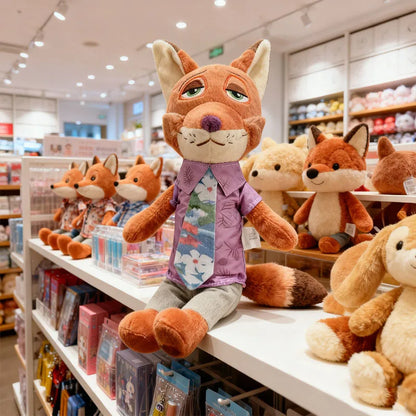 NEW Disney Cartoon Anime Movie Zootopia Plush Toy Fox Nick Wilde Rabbit Judy Hopps Doll Soft Stuffed Animals Xmas Gifts