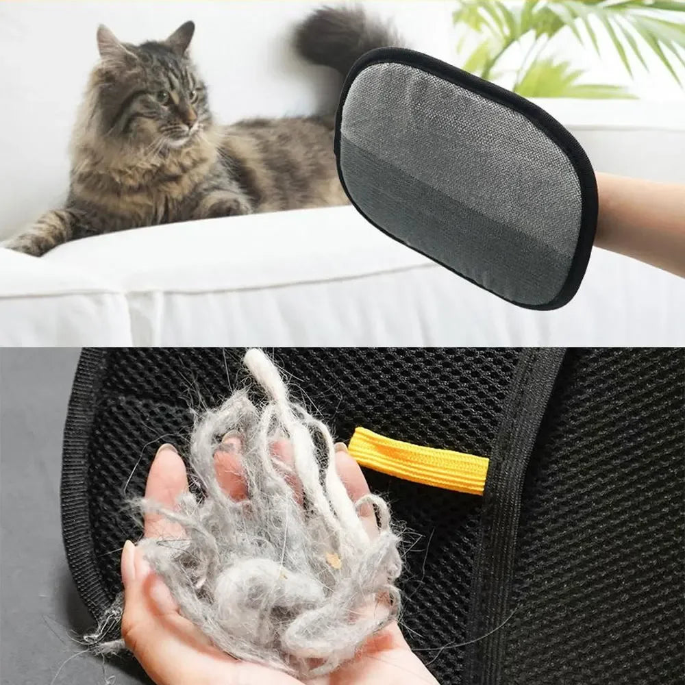 1/2pcs New Pet Grooming Gloves Static Dedusting Brush Pet Hair Remover Brush Removing Dog Cat Hair From Sofa Carpet Clothes