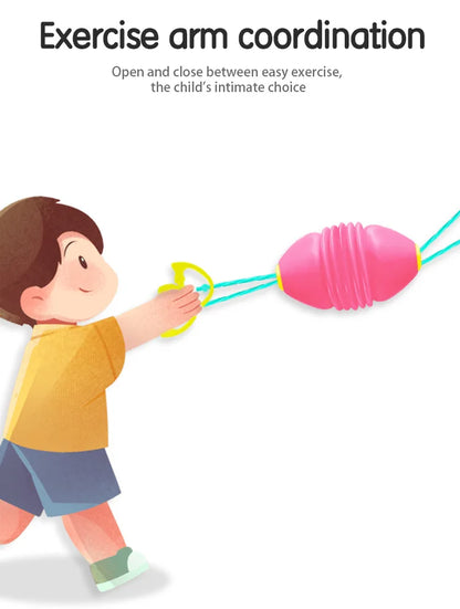 Elastic Speed Balls for Children Outdoor Toys Large Size Interactive Pulling Sensory Training Sport Games Gifts for Kids Adults