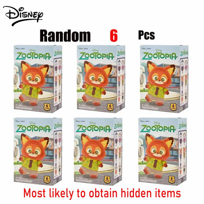 2025 new Disney Zootopia 2 Plush Vinyl Keychain Blind Box Collectible Toy Gift for Girls Animal Mystery Trending Child Toys