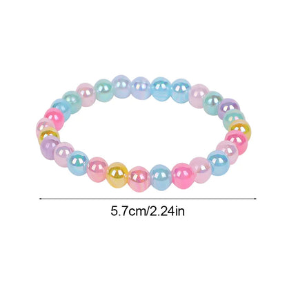 10-50Pcs Colorful Beads Bracelet Kids Girls Birthday Party Favors Goodie Pinata Filler Baby Shower Wedding Guest Treat Gifts