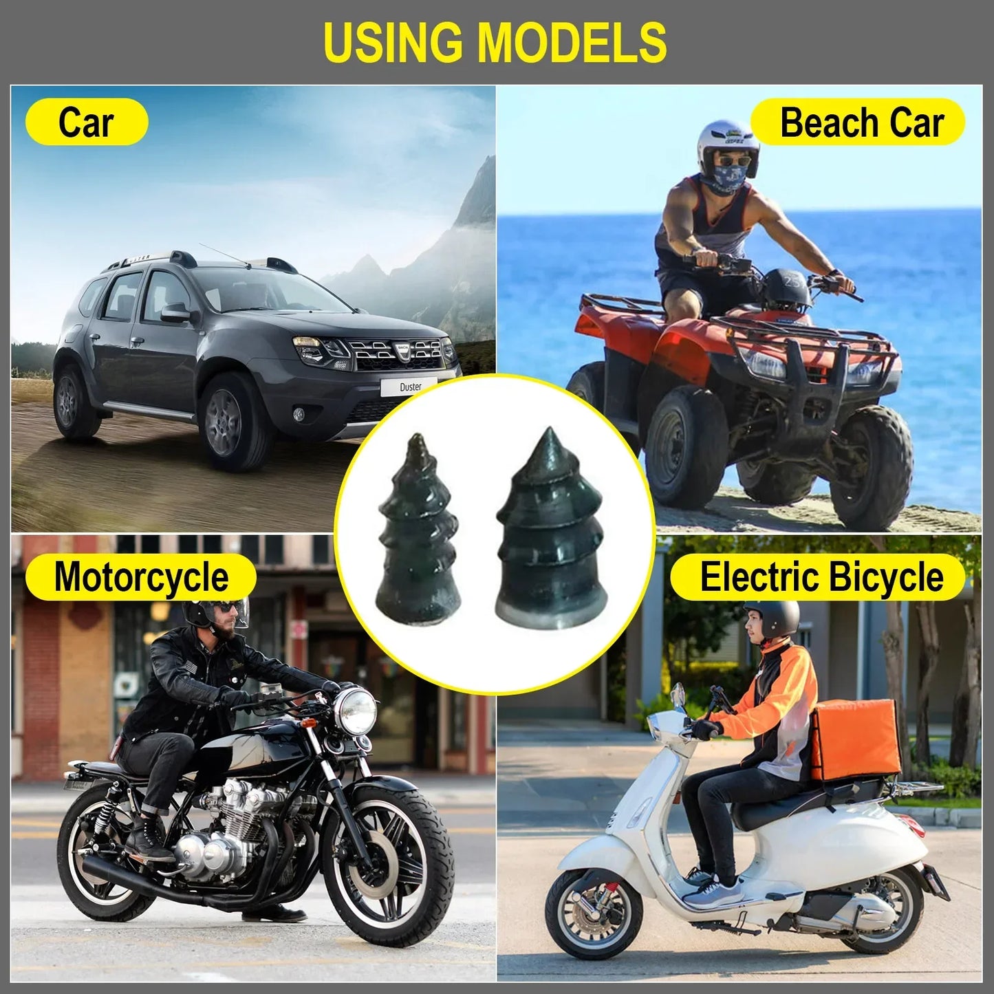 Vacuum Tyre Repair Nail Tire Puncture 10/30pcs Screws Motorcycle Fitting Set Tubeless Wheel Repair Punctures Kit Patches for Car