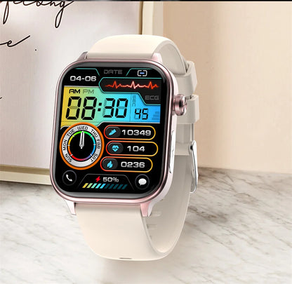 2025 New 24-Hour Health Monitoring Smart Watch Men Uric Acid Blood Lipids Heart Rate Bluetooth Call Smartwatch Women