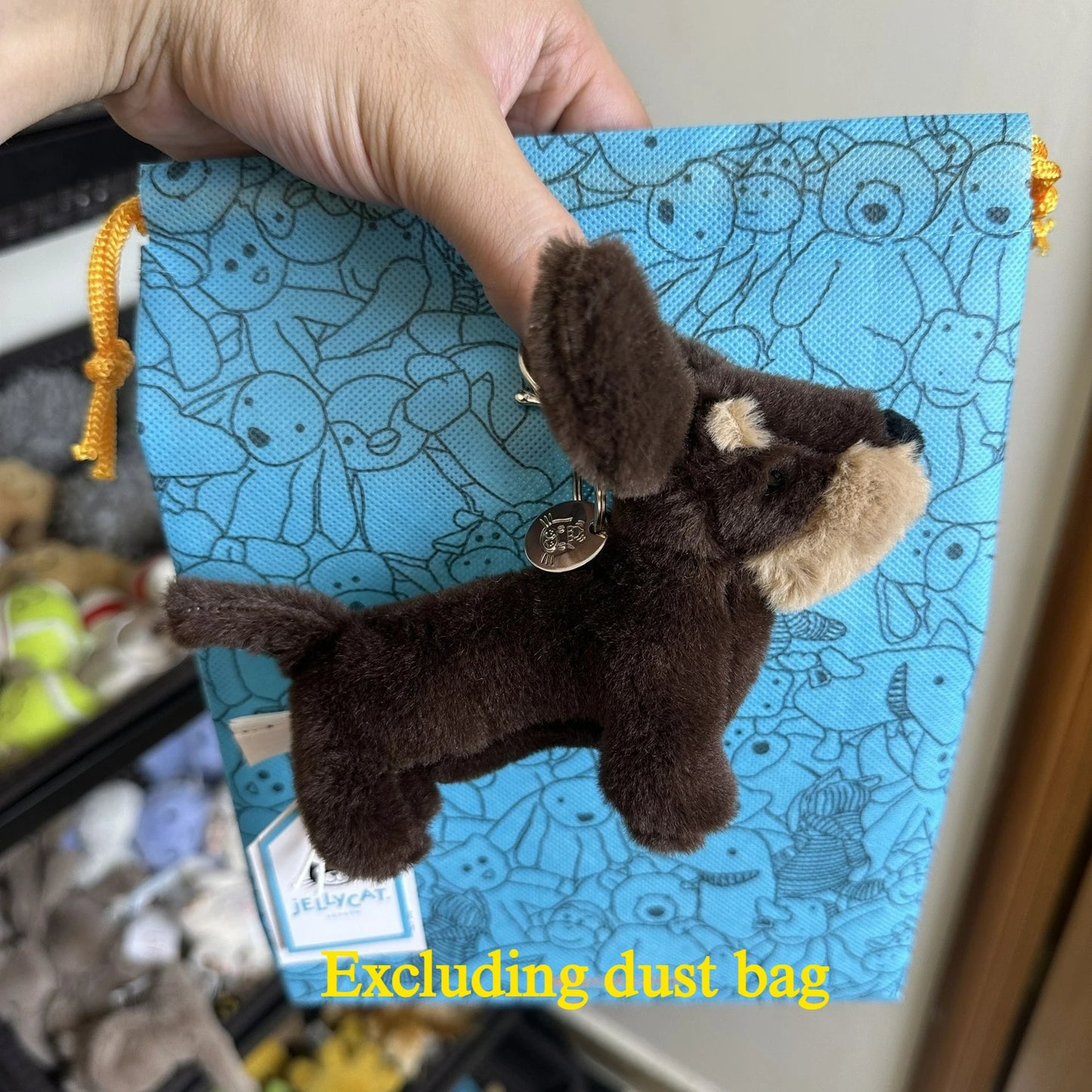 JC Hot Bag Cute Plush Toy label cute girl bag charm plush toy keychain Kawaii plush toy perfect as a birthday  Limited New Gift