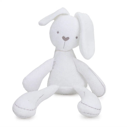 Baby Plush Rabbit Hand Puppet Soft Crib Stroller Infant Sleep Soothing Doll Mobile Pram Kids Hanging Ring Toys For Children Gift