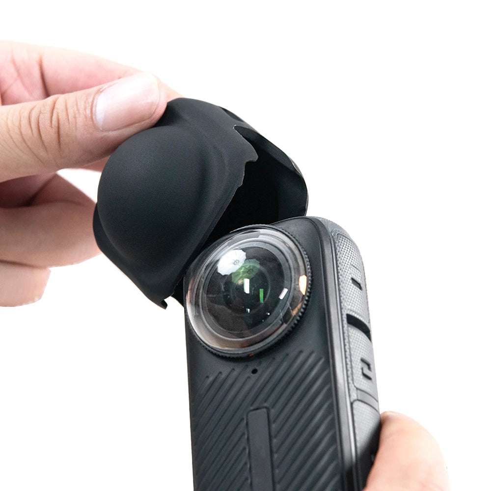 Lens Cap for Insta360 X5 X4 Protector Cover Accessories for Insta360 X4 Camera Anti-scratch Silicone Lens Protective Case