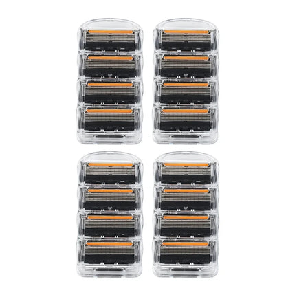 Hot Selling Manual Razor for Men Five Layer Blade Stainless Steel Blades No Skin Damage Old Style Blades Shaver Heads Razor