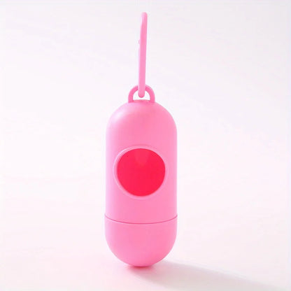Pill Shaped Poop Bags Dispenser Garbage Holder Dispenser Pet Supplies For Dogs Collars And Leashes