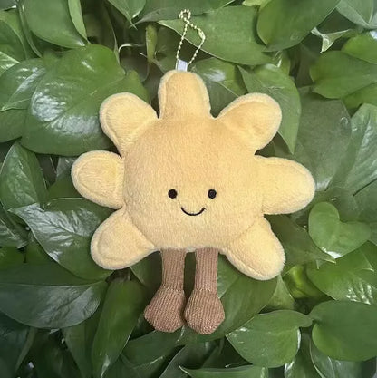 High Quality 13cm Yellow Sun Plushie Pendant Stuffed Cute Plush Toy for Girls Bedroom Decor Bag Car Key Chain Birthday Gifts