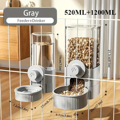 New Tepy Gravity Pet Auto Feeder Waterer Dog Water Supplies Hanging Cage Dog Basin Cat Bowl Automatic Feeder Pet Supplies