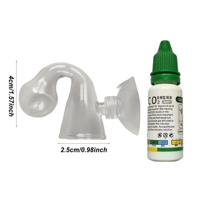 Aquarium CO2 Indicator DIY Fish Tank Glass Liquid Tester Monitor Plants Grass CO2 System Solution Drop Checker Kit 15ml