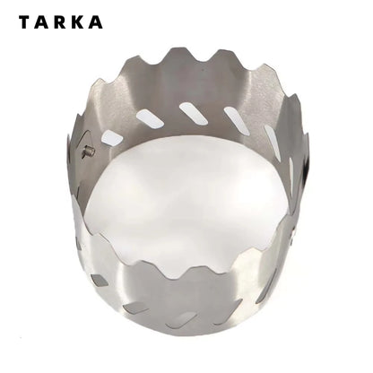 TARKA Portable Wind Shield Suitable For Alcohol Stove Ultralight Rack Stand Windscreen Outdoor Camping Hiking Camping Supplies