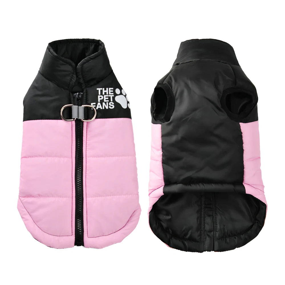 Warm Winter Pet Clothes Windproof Dog Jacket Coat For Small Big Dogs Labrador Costume French Bulldog Golden Retriever Outfits