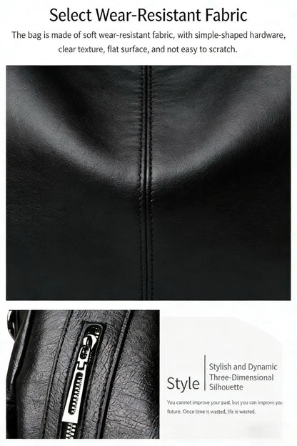 HOMEFISH Soft Interior Compartment Shoulder Bags High Quality Contrasting Colors Bags for Women Fashion Zipper Pu Handbags