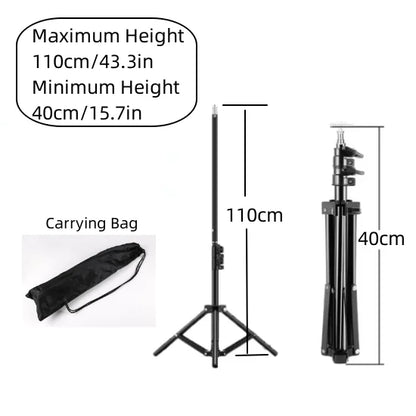 RP01-B Heavy Duty Metal Alloy Light Stand 160cm Tripod for Photo Studio Softbox Video Flash Reflector Lighting Background Stand