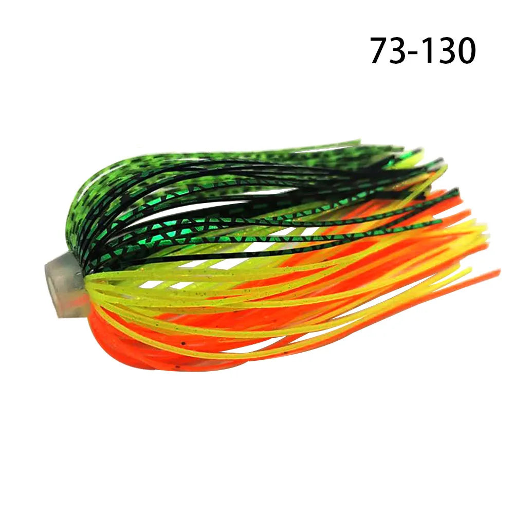5 pcs/lot 88 Strands 64mm Silicone Skirts Elastic hole Umbrella skirts Fishing Accessories Buzzbaits Spinner Buzz Bait